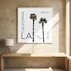 Art Prints of Urban Art LA Palm Trees