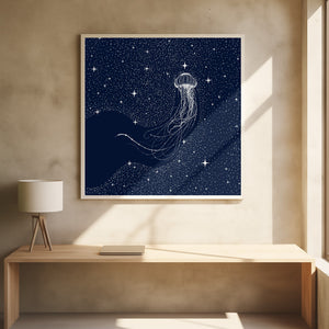 Art Prints of Starry Jellyfish