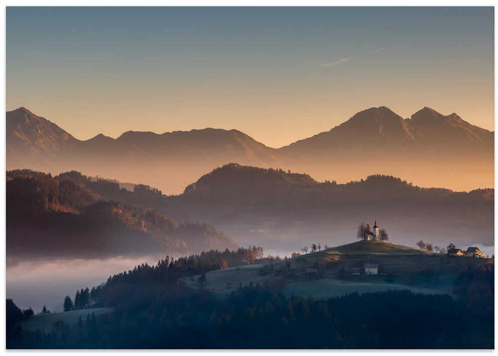 sunrise on St.Tomas above Škofja Loka