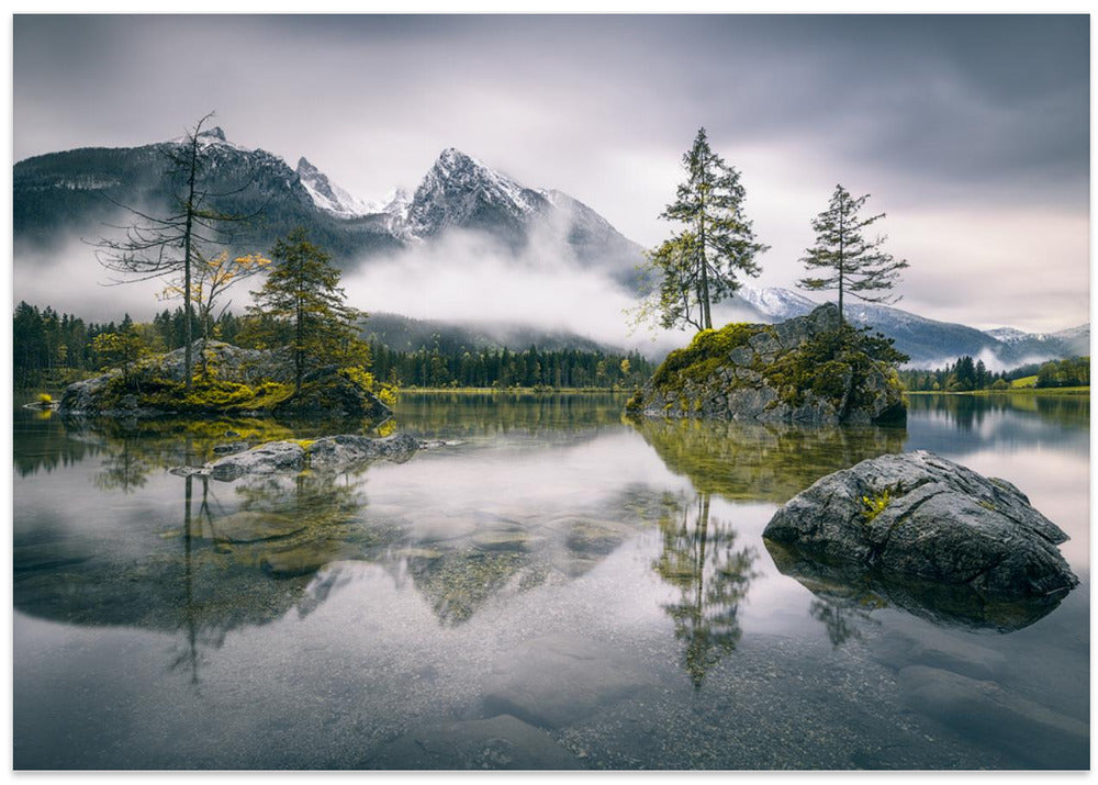 Rainy morning at Hintersee (Bavaria)