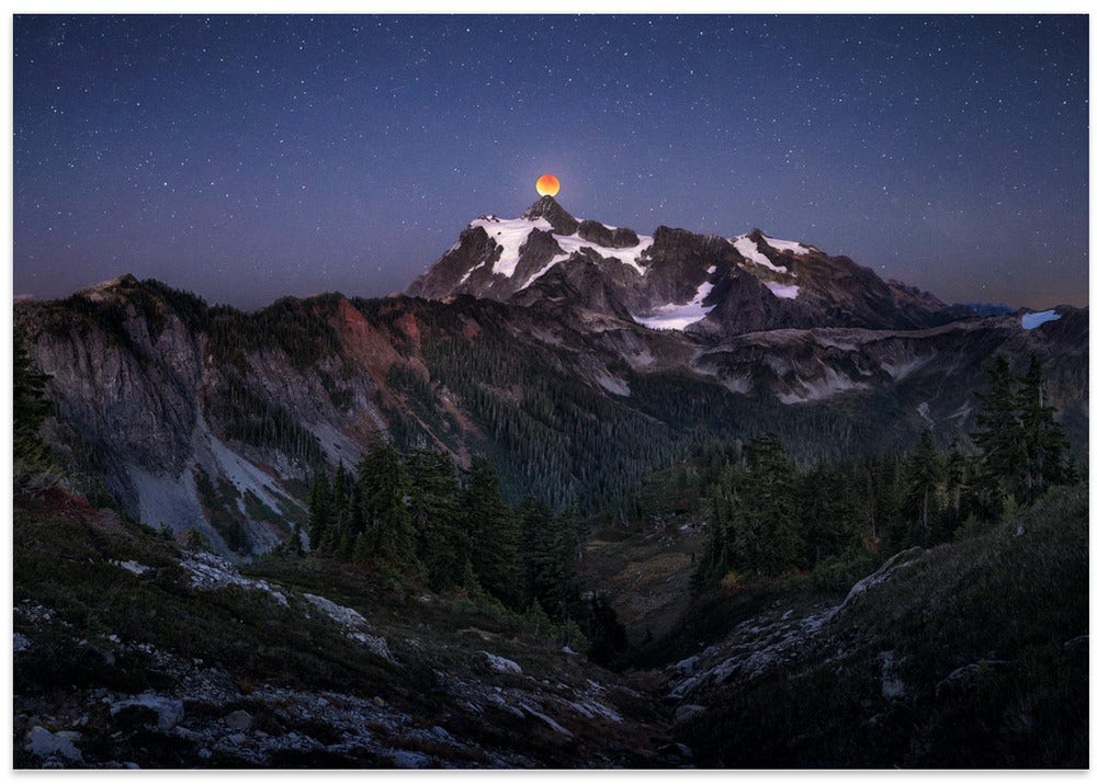 Blood Moon over Mt. Shuksan