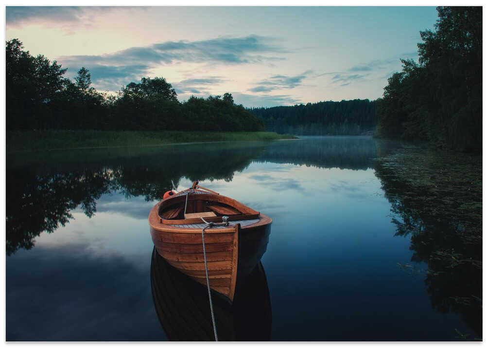 Boat in fog