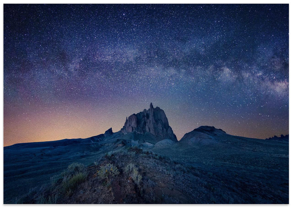 Ship Rock Under The Night Sky