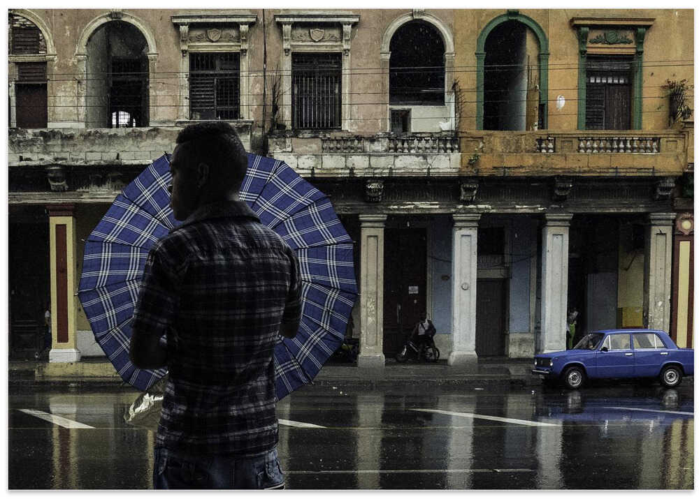 Rainy Blue Day in Havana