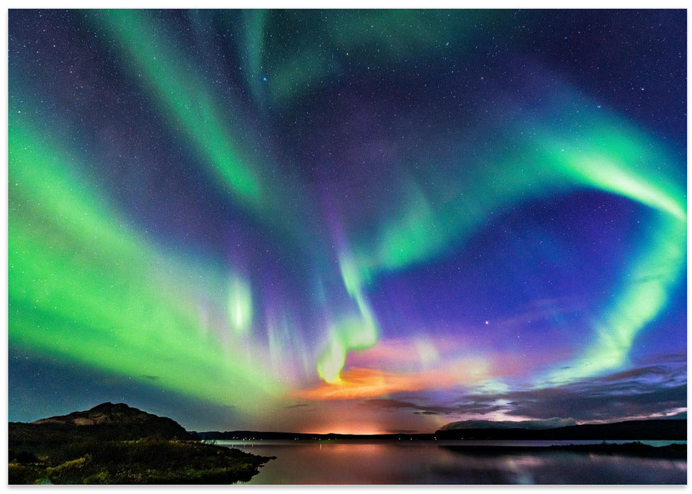 The aurora in Iceland