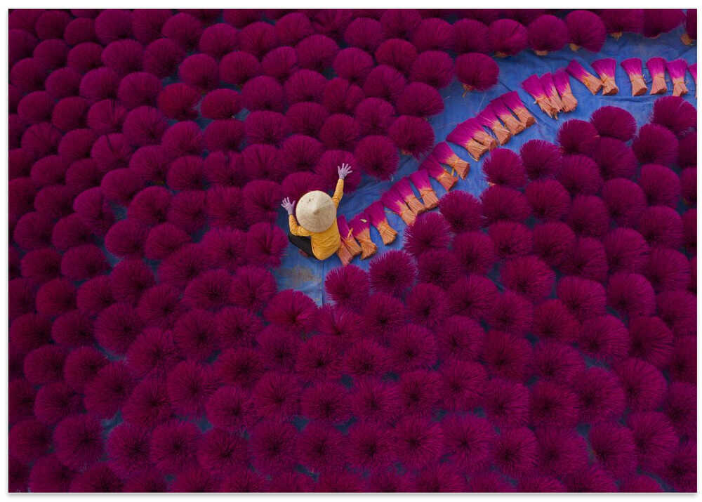 Drying incense sticks