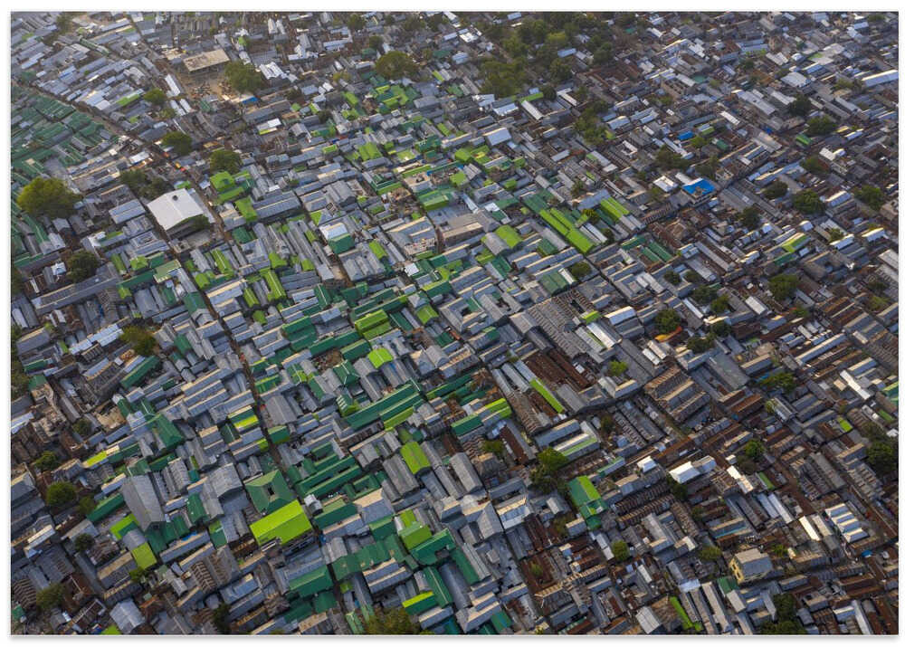 Korail, the largest slums in Bangladesh