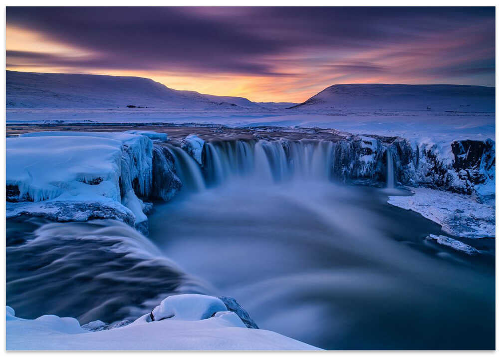Wintry waterfall