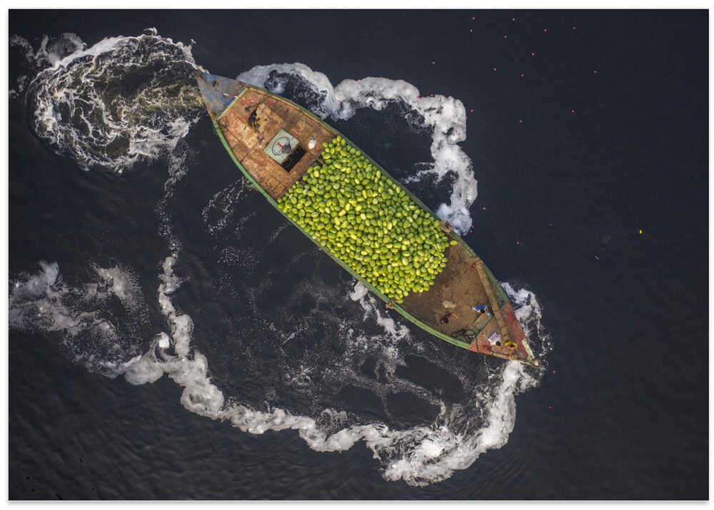 Boats of watermelons