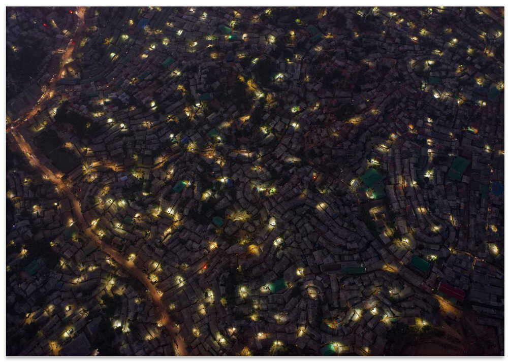 Dusk at Rohingya refugee camp