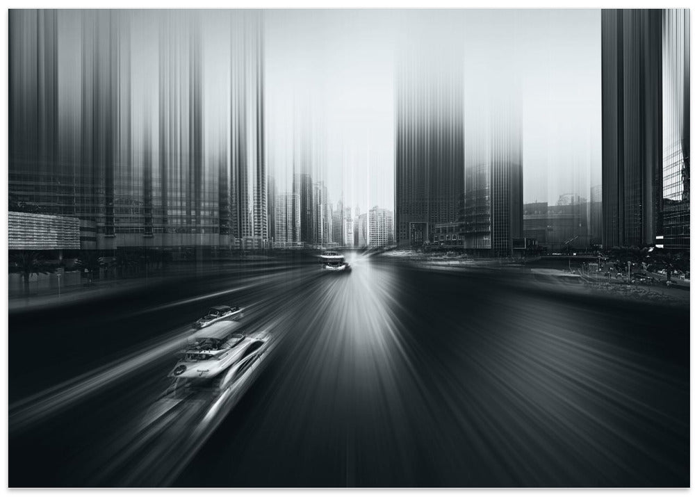 Art Prints of Acceleration - Monochrome