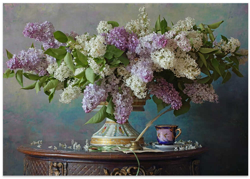 Still life with lilac flowers