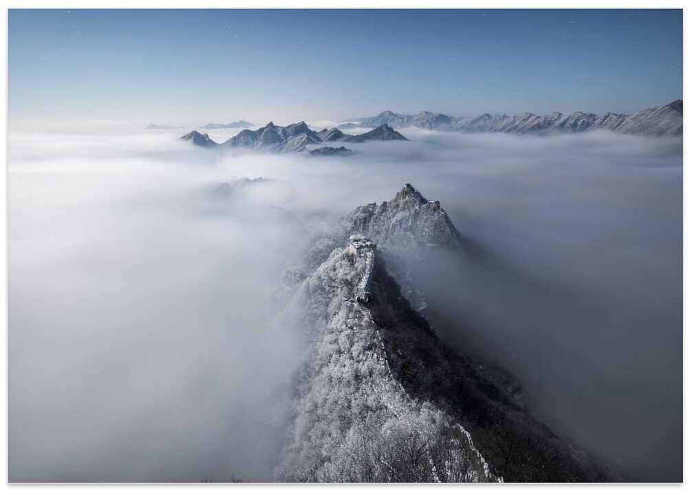 Great Wall Moonlight Starry Sky Cloud Sea