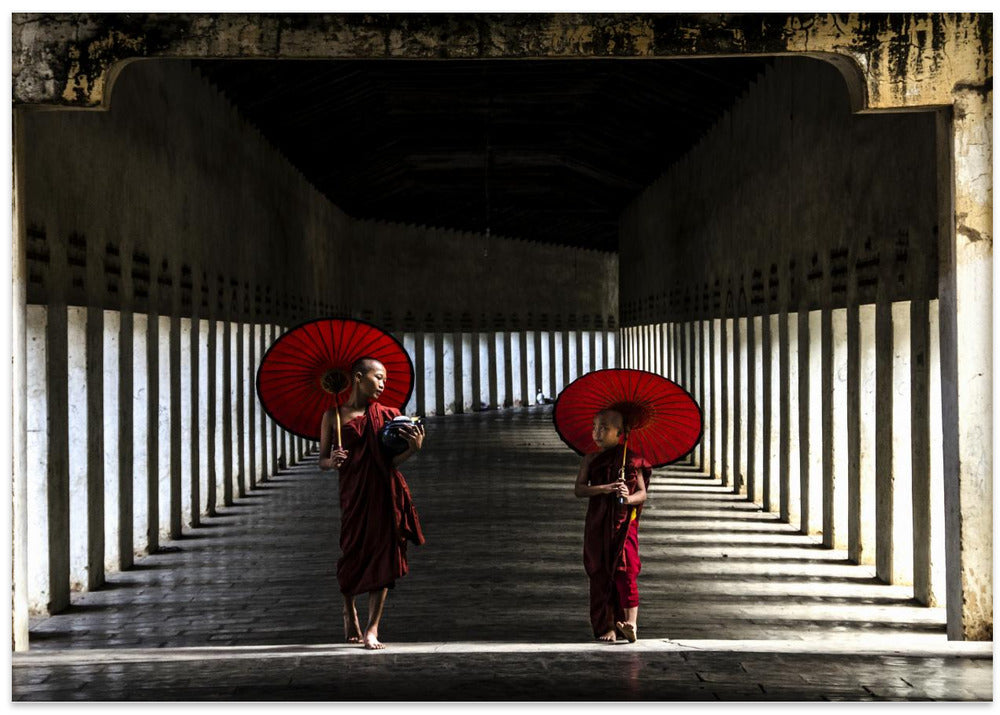 Two Monks Walking Home