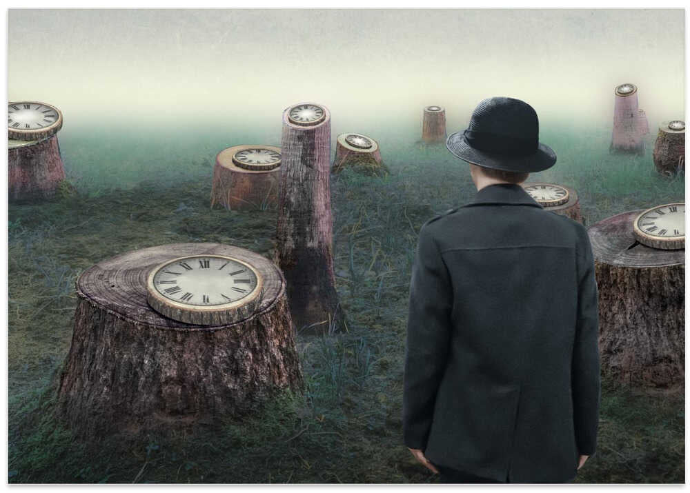 Leave sad remains in the rings of time