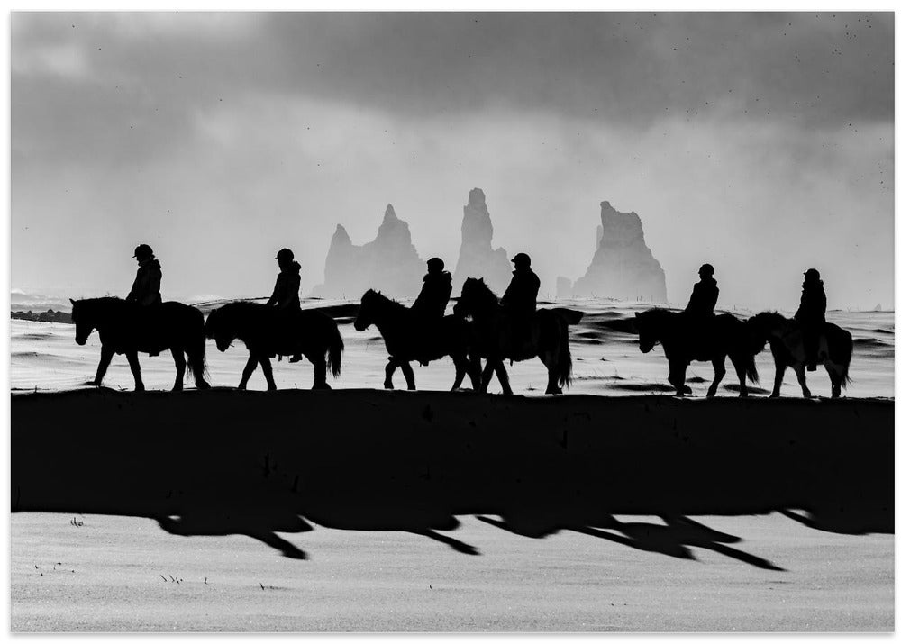 Lights and shadows in magical Iceland