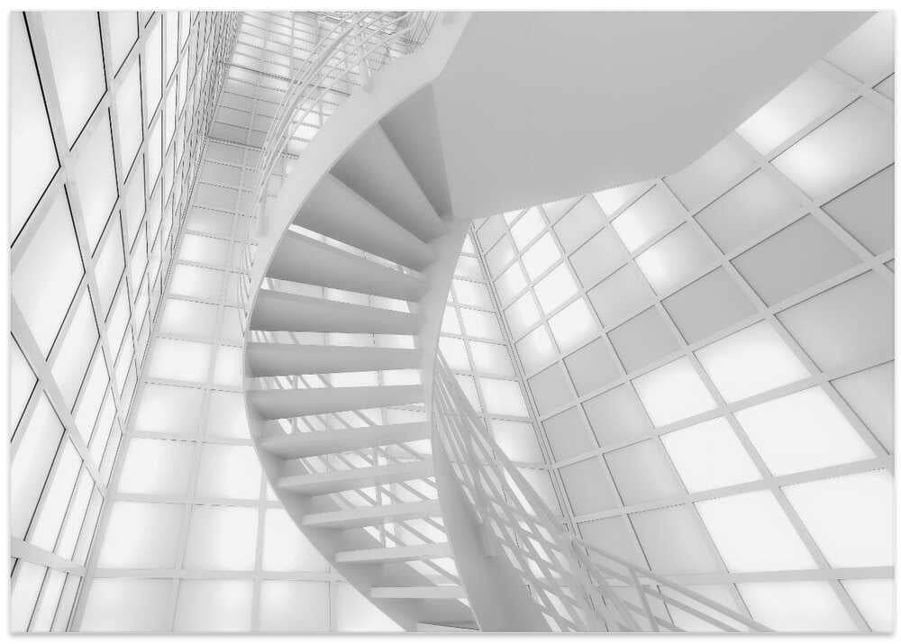 Stairs in White