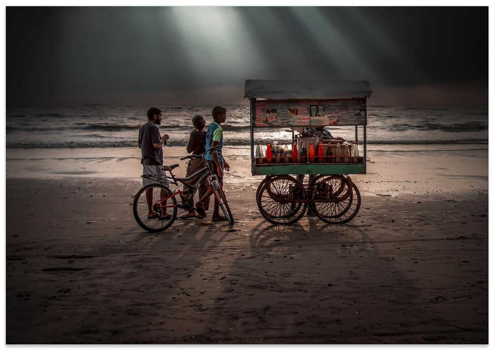 Coloured ice seller ( Chuski)