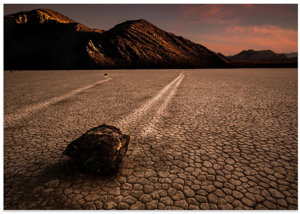 Rocks walking in sunset