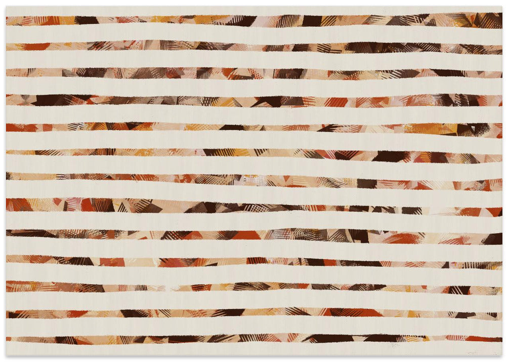 Stripes of Earthy Warmth