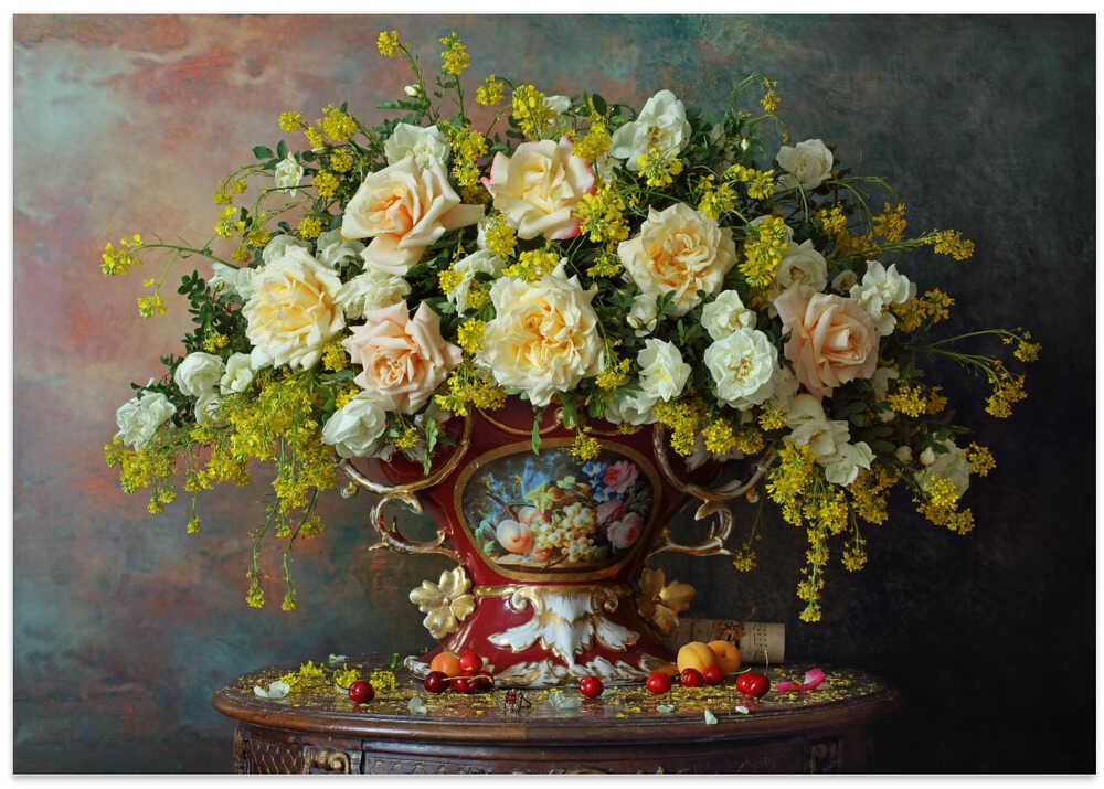 Still life with roses
