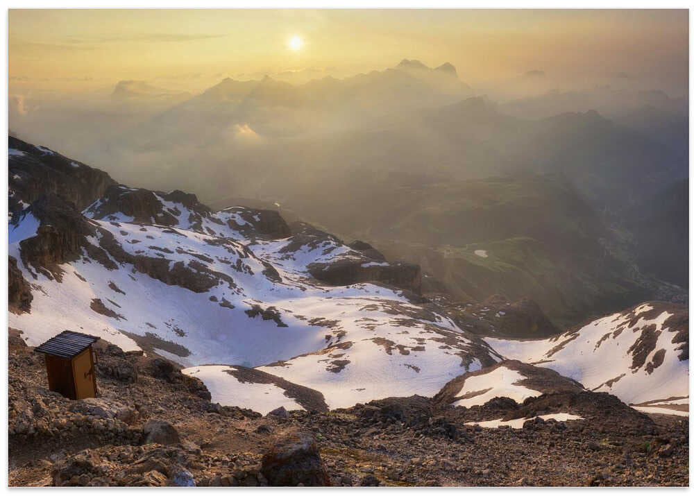 The Most panoramic WC in the world (3253 Mt high)