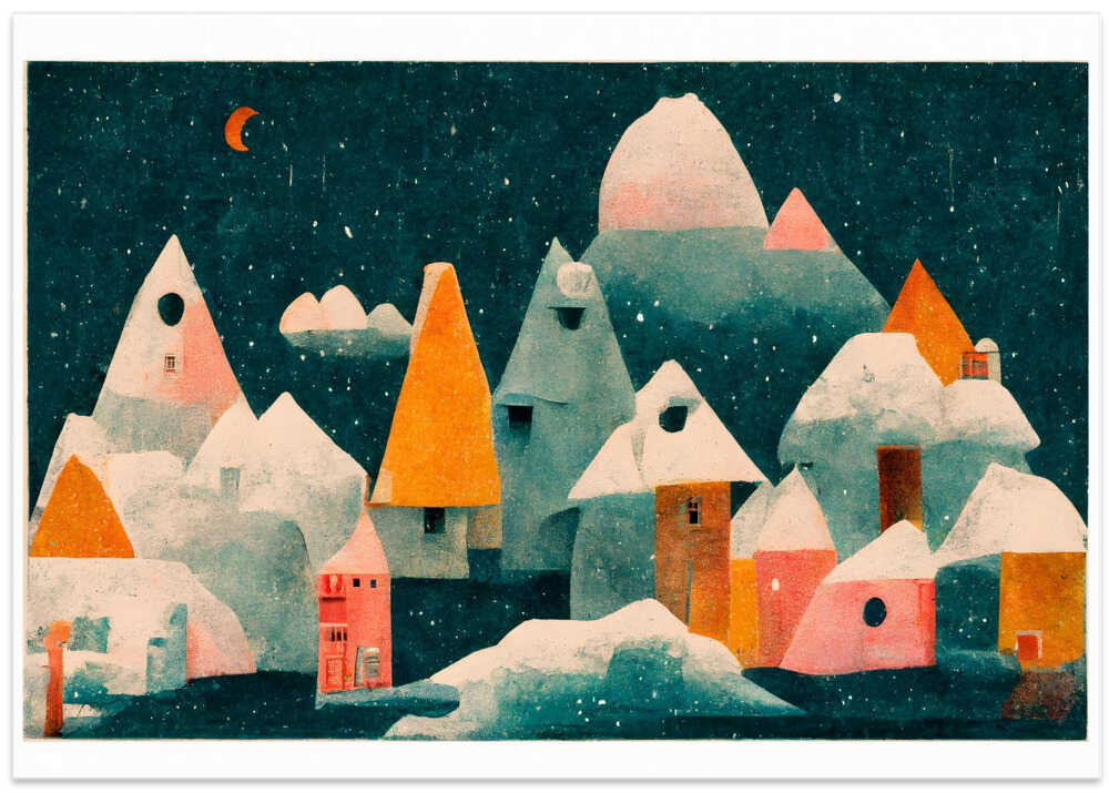 Winter Night Village