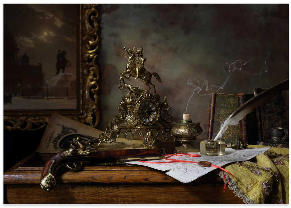 Still life with gun