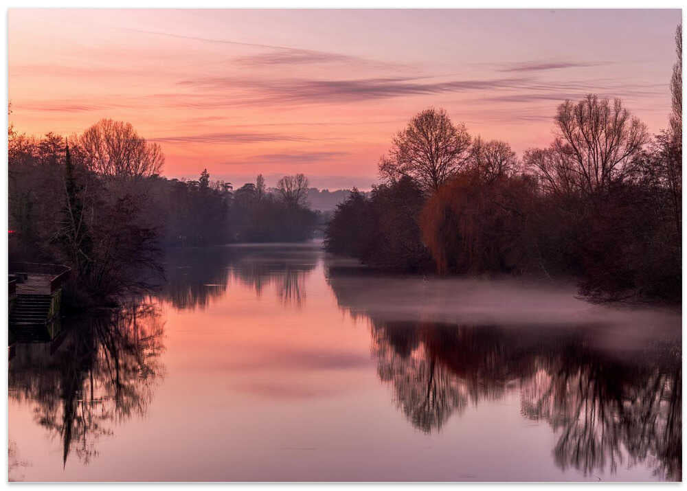 Pastel Sunset of French Countryside