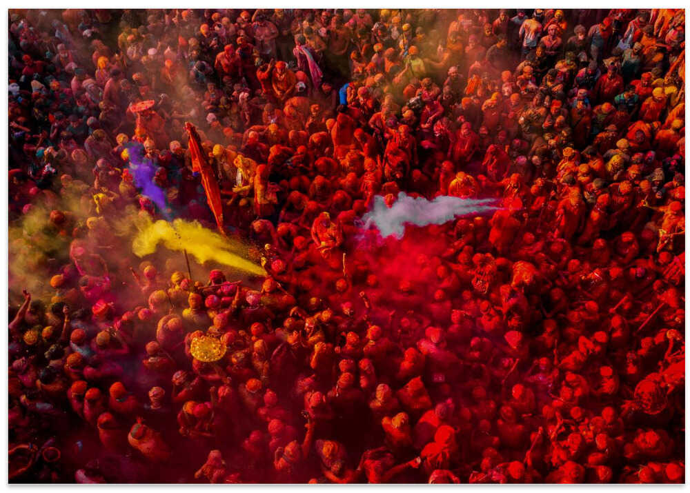 Celebrating the festival of colors