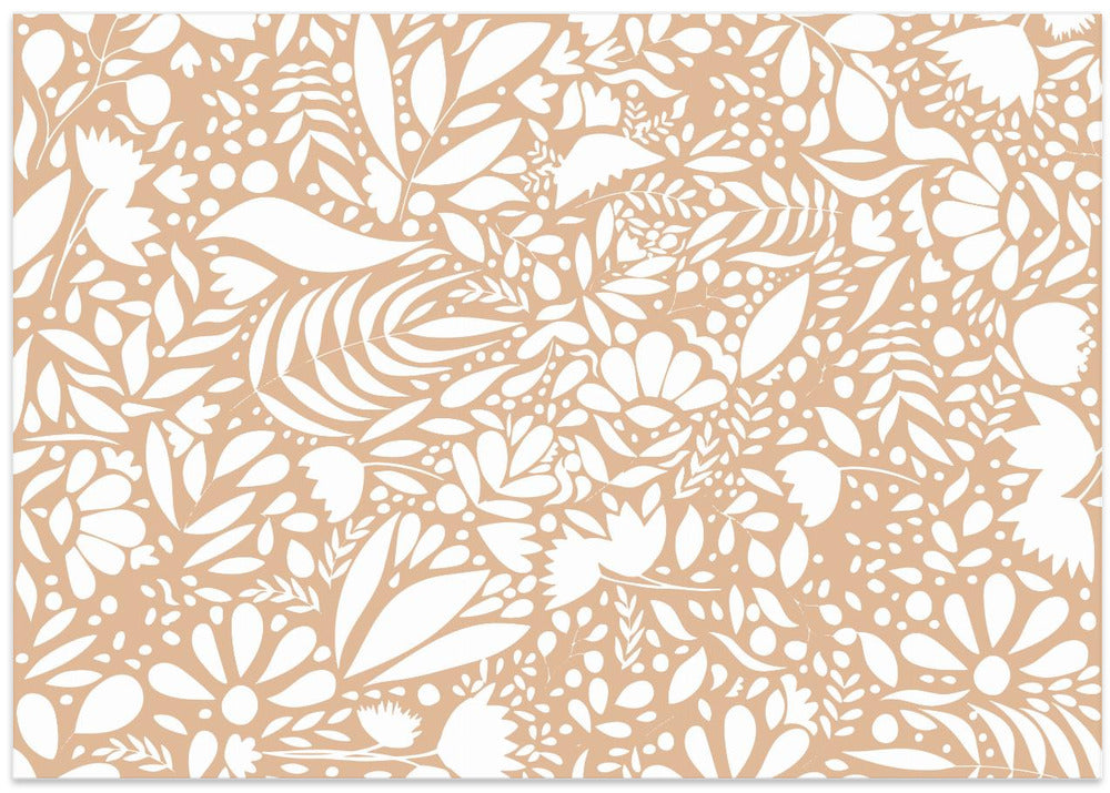 Scandi brown white pattern