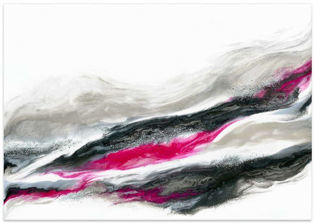 Fuschia and Silver Wave