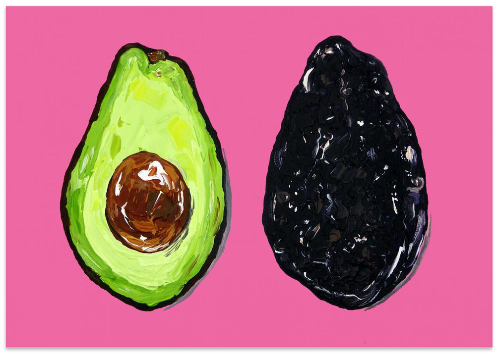 Avocado On Pink