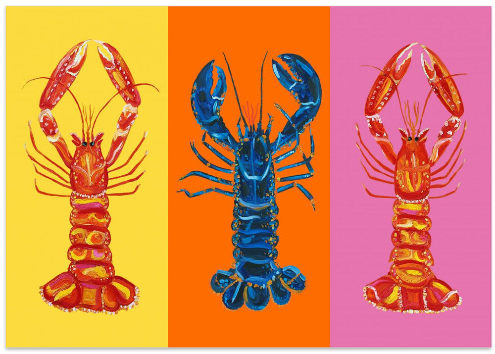 Lobster Langoustines Pop Art 3