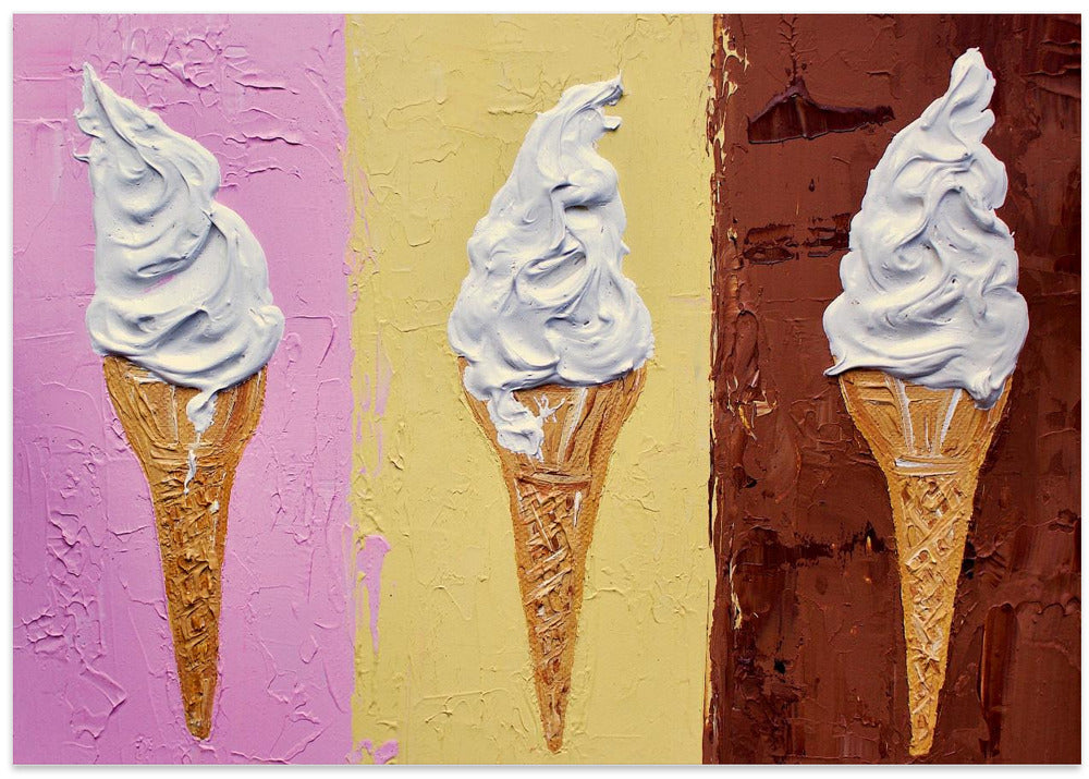 Ice Creams On Neapolitan