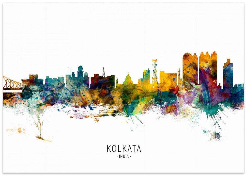 Kolkata (Calcutta) India Skyline