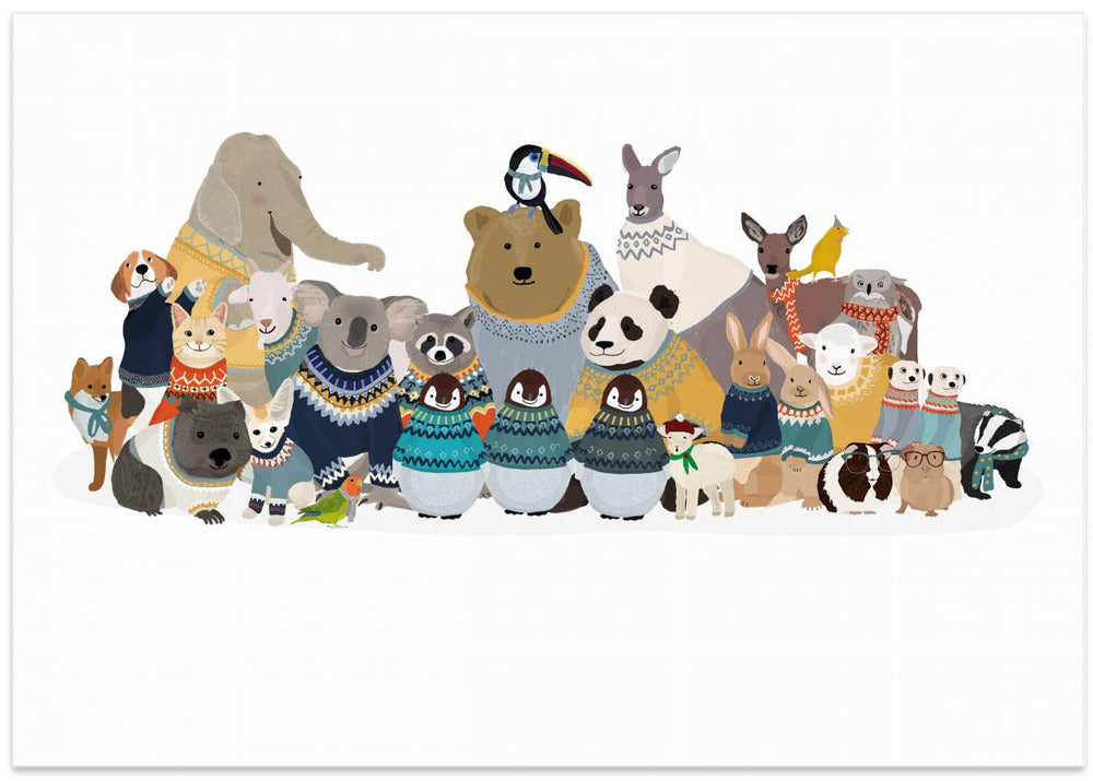 Big Group of Friends In Jumpers