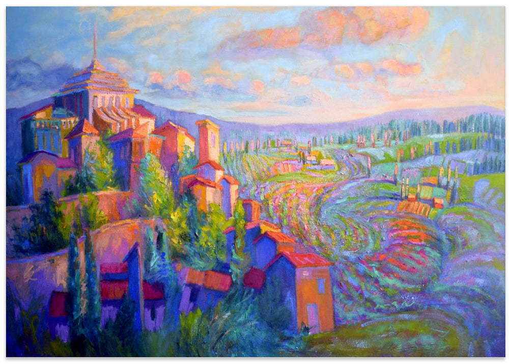 Vibrant Hillside Dawn