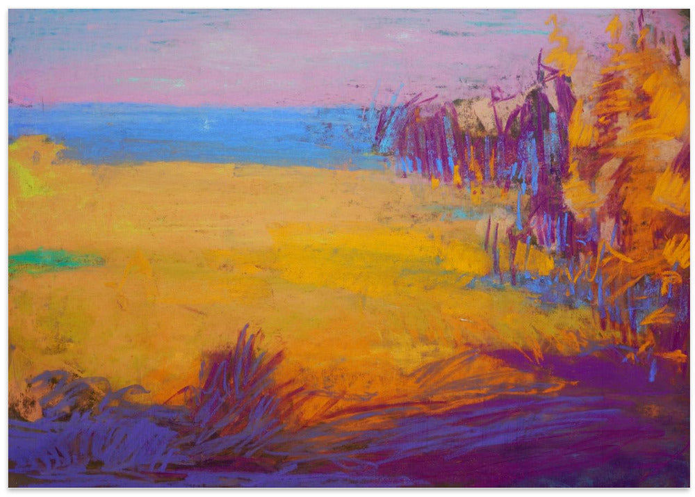 Vibrant Sunset Fields