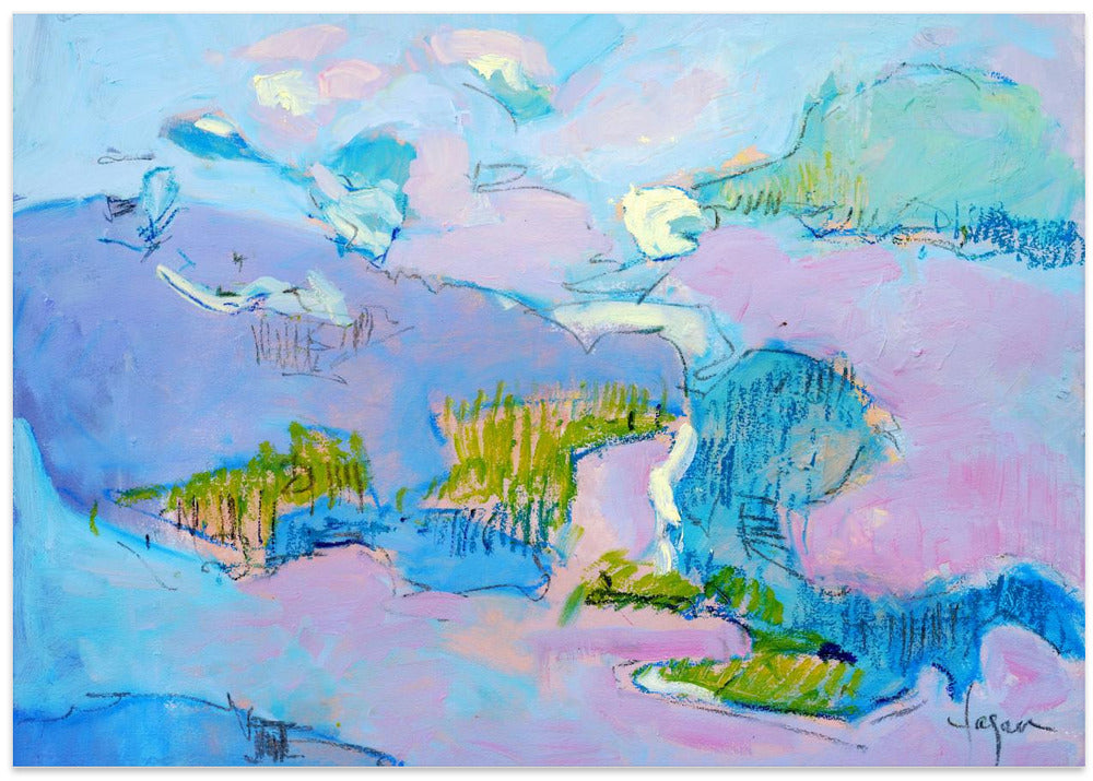 Abstract Pink Landscape