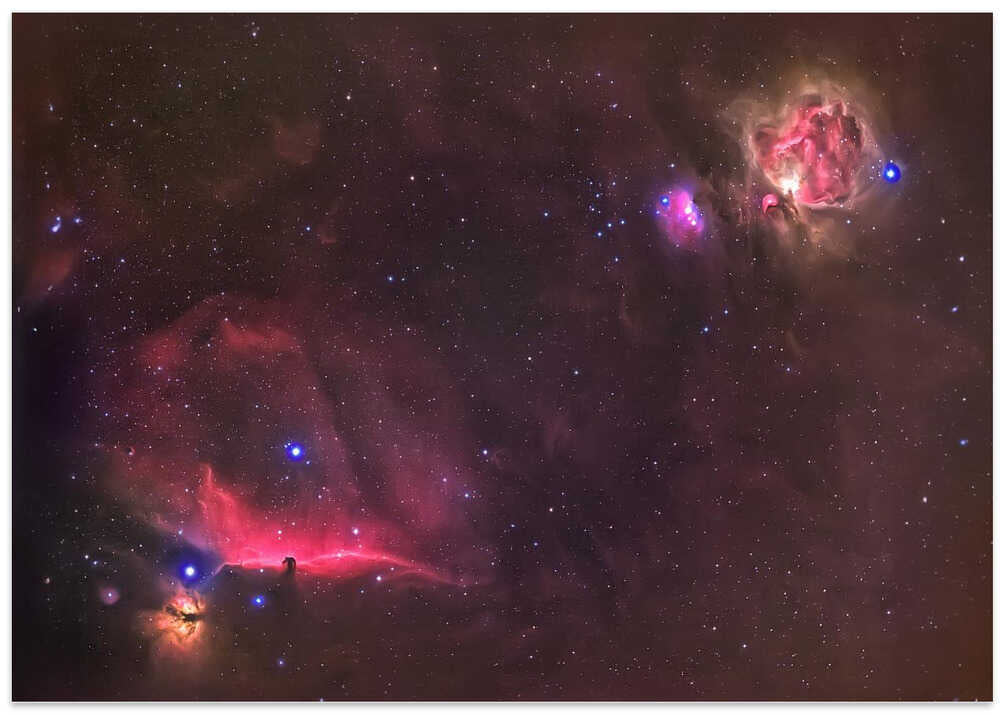 Orion Belt nebulas