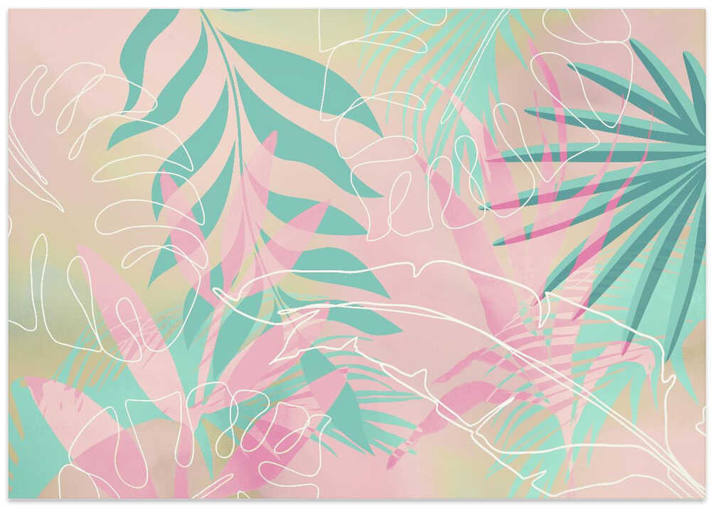 Tropical Summer Pink Turquoise