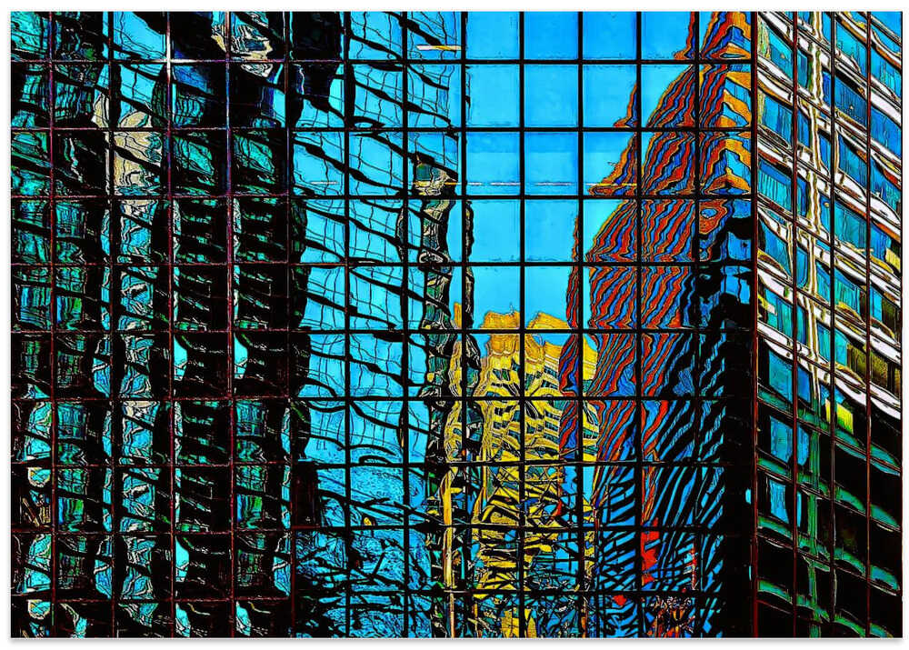 Reflections in glass - Los Angeles California