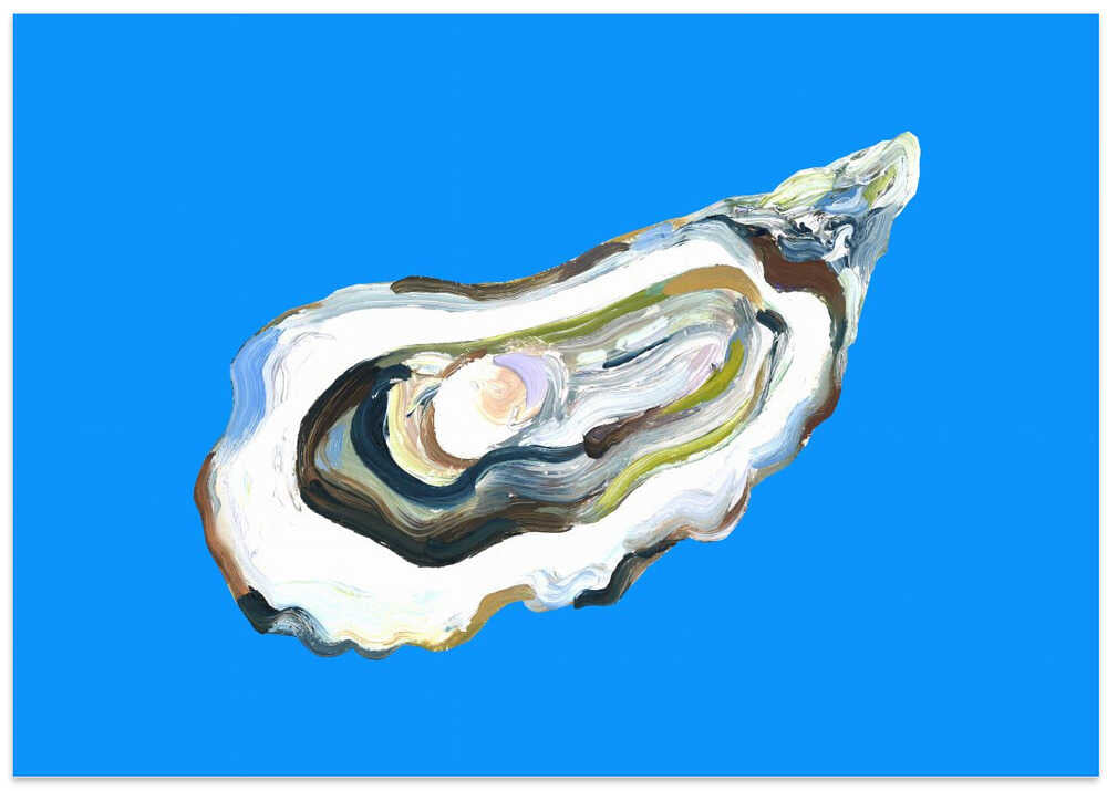 Oyster By the Sea Blue