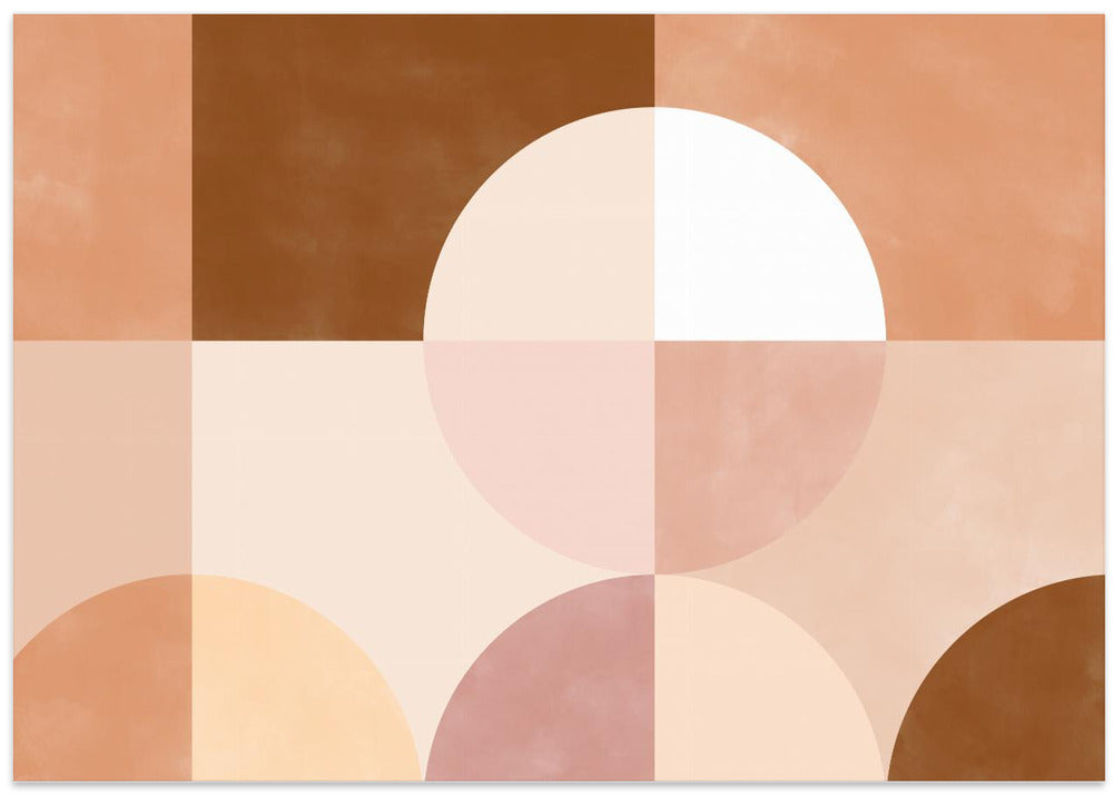 Geometric Shapes With Warm Earthy Tones