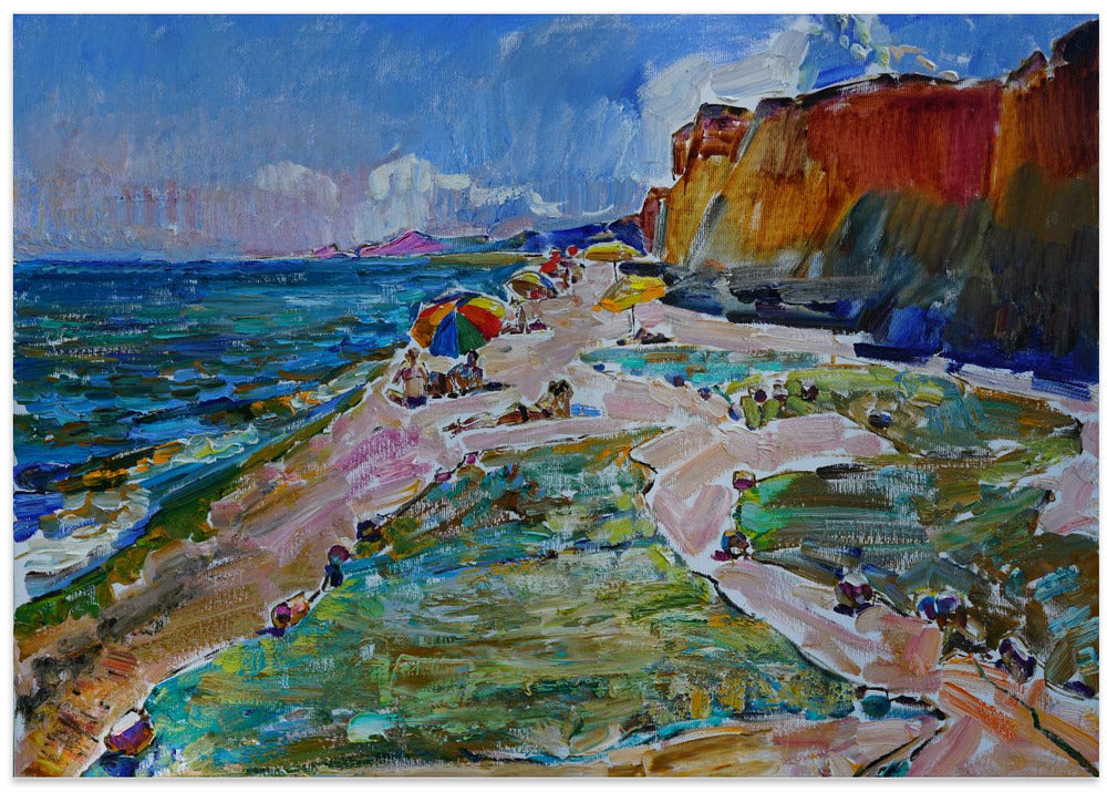 Fishing nets on the beach