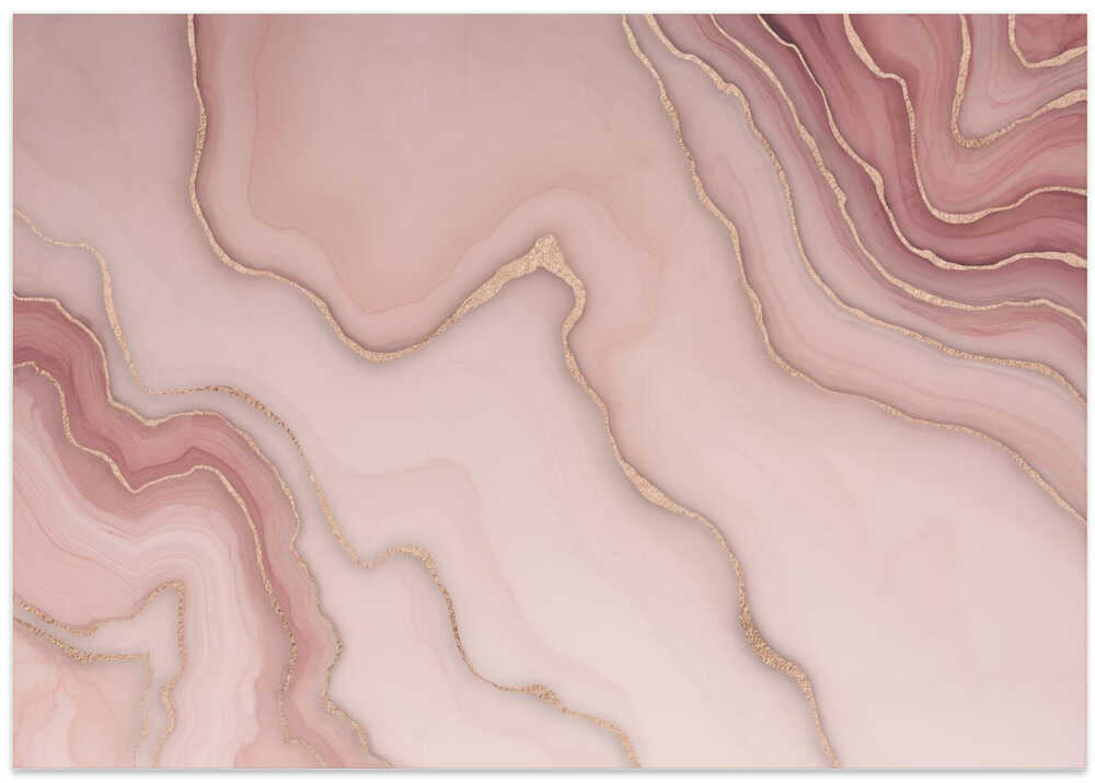 Marbled Glamour Rose Gold Peach