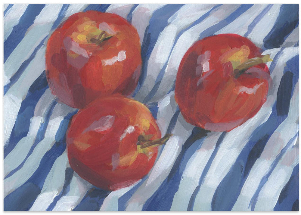 Three Red Apples