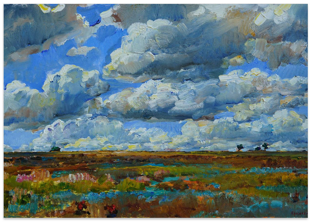 Clouds over the steppe
