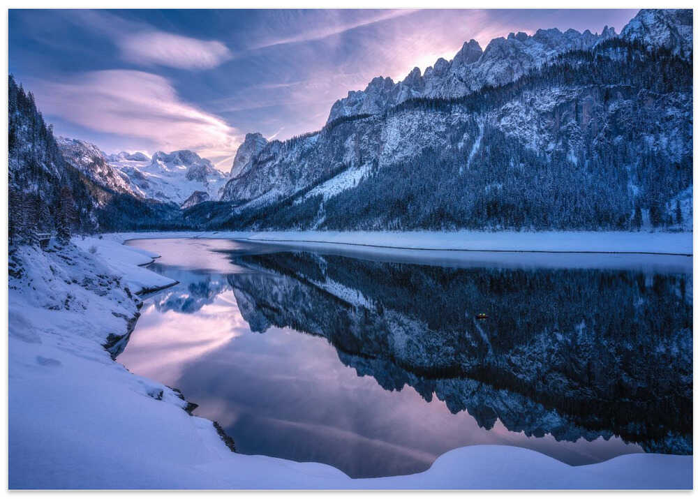 Panoramic winter wonderland